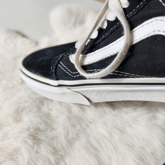 Vans Old Skool Black Low Top Sneakers-Womens 8/Mens 6.5 - Picture 4 of 10